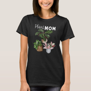 Pflanze Mama Crazy Pflanze Lady Innenhousepflanzen T-Shirt