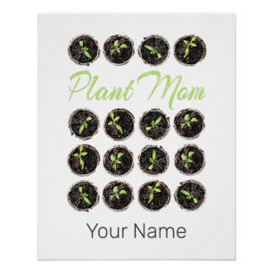 Pflanze Mama Garden Blume Hobby Gardener oder Flor Poster