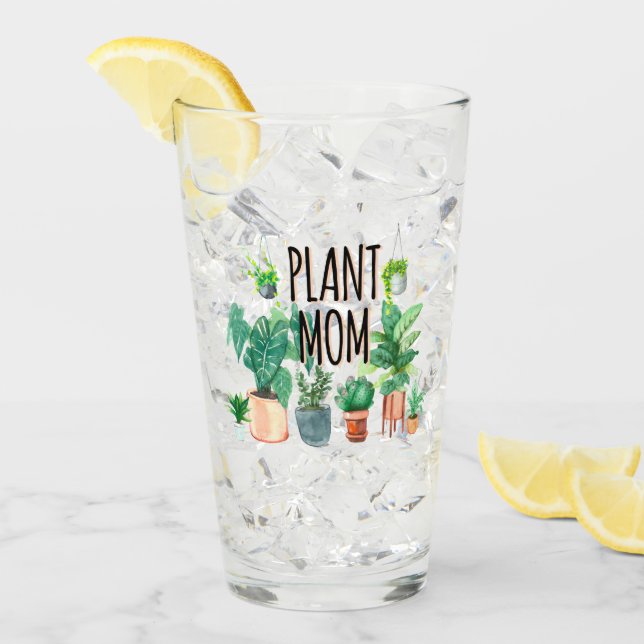Pflanze Mama - Gartenbau, Planergeschenk für Mama Glas (Vorderseite Ice)