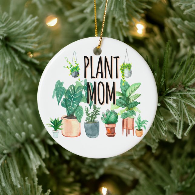 Pflanze Mama - Gartenbau, Planergeschenk für Mama Keramik Ornament (Baum)