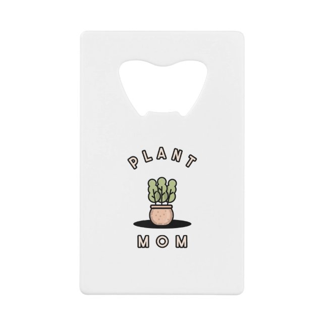 Pflanze Mama Geldbeutel Flaschenöffner (Vorderseite)