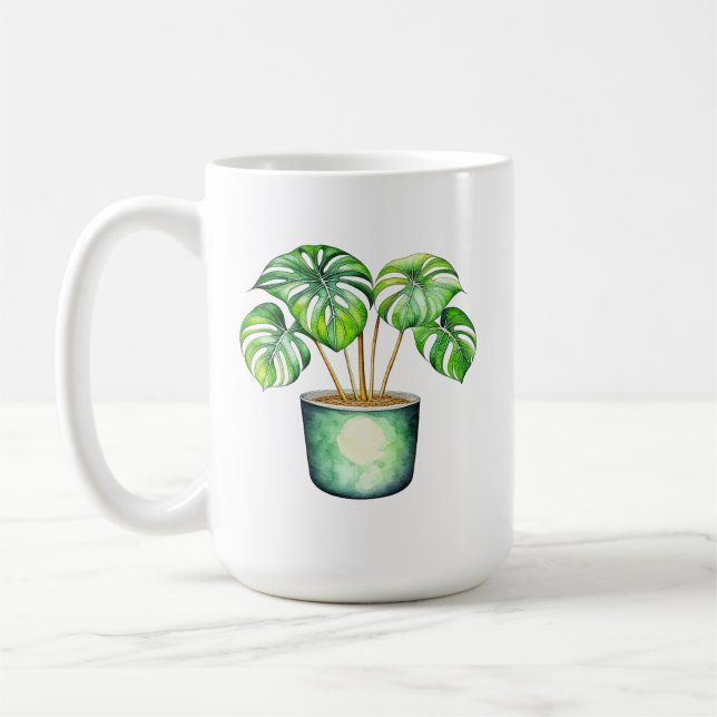 Pflanze Mama | Monstera Pflanze Kaffeetasse (Links)