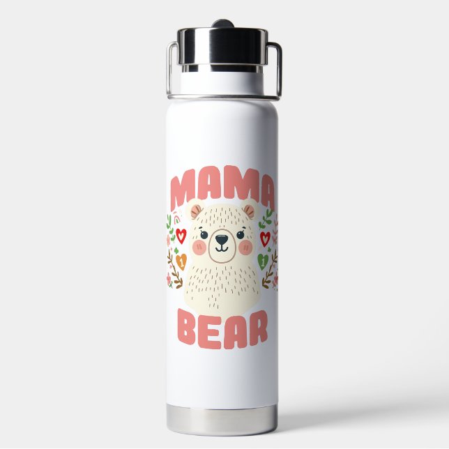 Pflanze Mama Niedlich Mütter Tag Mütter Leben Trinkflasche (Hinten)