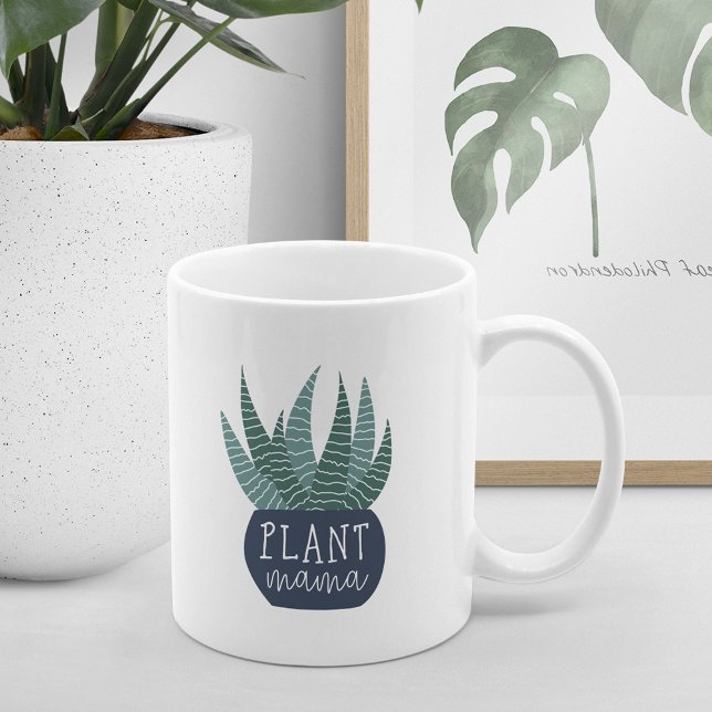 Pflanze Mama | Pflanze Lovers Kaffeetasse (Von Creator hochgeladen)