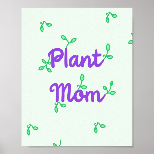 Pflanze Mama Poster (Vorne)