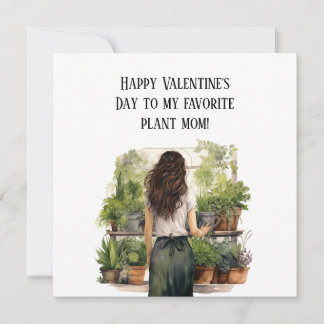Pflanze Mama Valentinstag Feiertagskarte