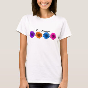 Pflanze Manager Pop Art Sonnenblumen  T-Shirt