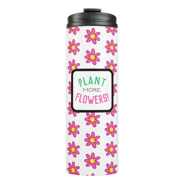 Pflanze Mehr Blume Thermosbecher (Vorderseite)