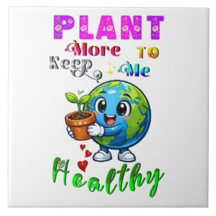 Pflanze mehr, um mich gesund zu halten fliese