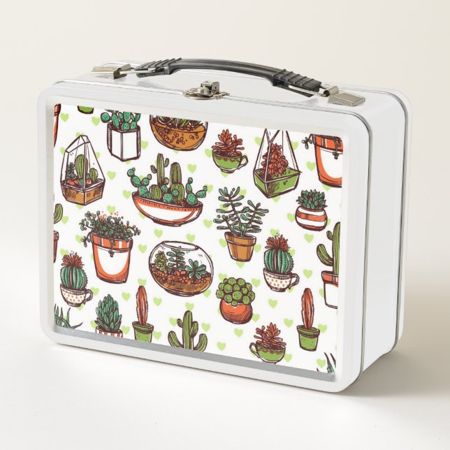 Pflanze Metall Brotdose (Vorderseite)