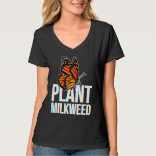 Pflanze Milkweed für den Lepidopteristen Monarch B T-Shirt
