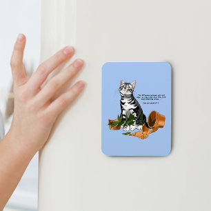 Pflanze Mischief Cat Magnet