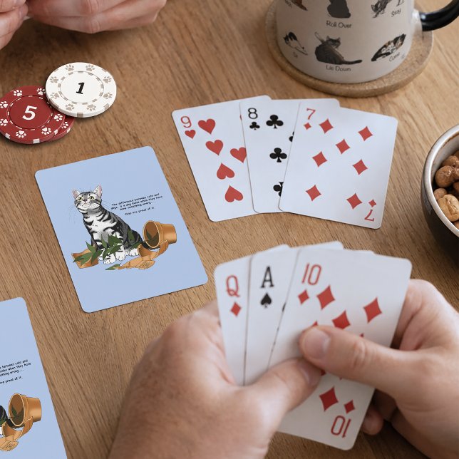 Pflanze Mischief Cat Spielkarten (Von Creator hochgeladen)