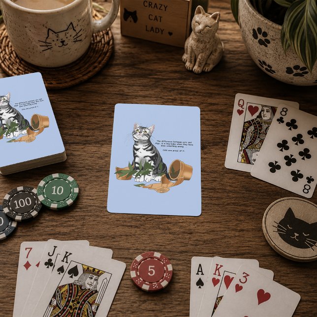 Pflanze Mischief Cat Spielkarten (Von Creator hochgeladen)
