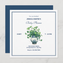 Pflanze mit antiker Vase Babydusche