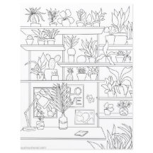 Pflanze mit Blumenmuster