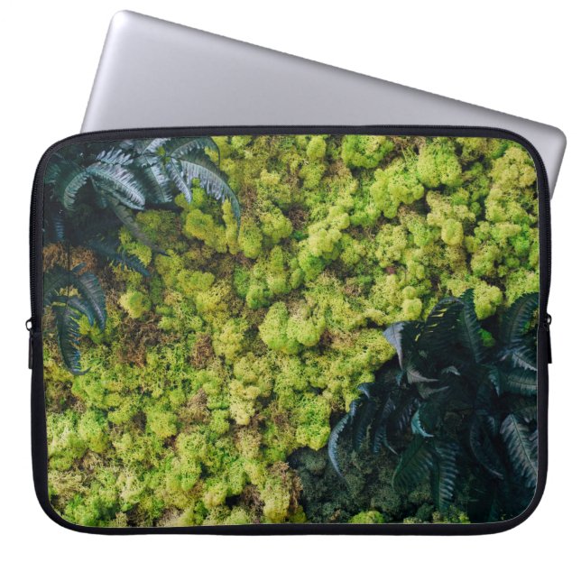 Pflanze mit grüner Blattfarbe Laptopschutzhülle (Vorderseite)