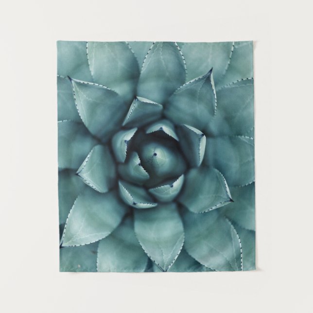 Pflanze mit grüner Blattfarbe Wandteppich (Vorderseite)