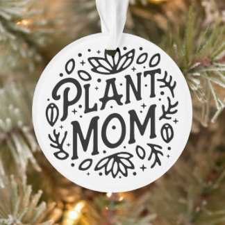 Pflanze Mom boho Retroästhesie Ornament