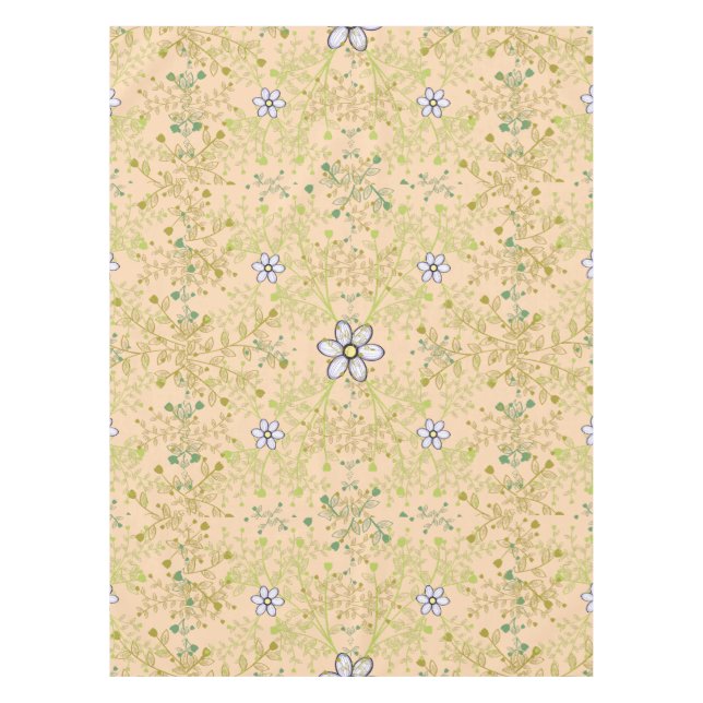 Pflanze Muster 10bx4 Lorange BG Tischdecke (Vorderseite)
