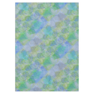 Pflanze Muster A02.b Blätter LBlue BG Tischdecke
