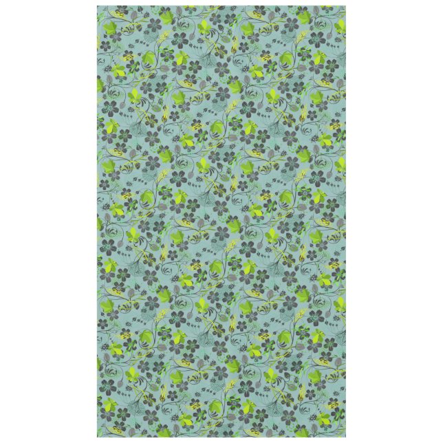 Pflanze Muster A03.b Lgreen BG Tischdecke (Vorderseite)