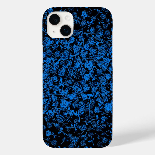 Pflanze Muster A05.b Schwarze BG Case-Mate iPhone Hülle (Rückseite)