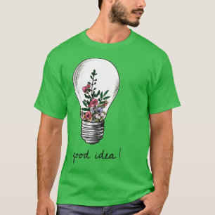 Pflanze Natur gute Idee Wasserfarbenfreunde Garten T-Shirt