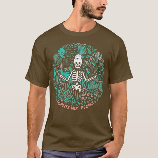 Pflanze nicht Skelett T-Shirt (Vorderseite)