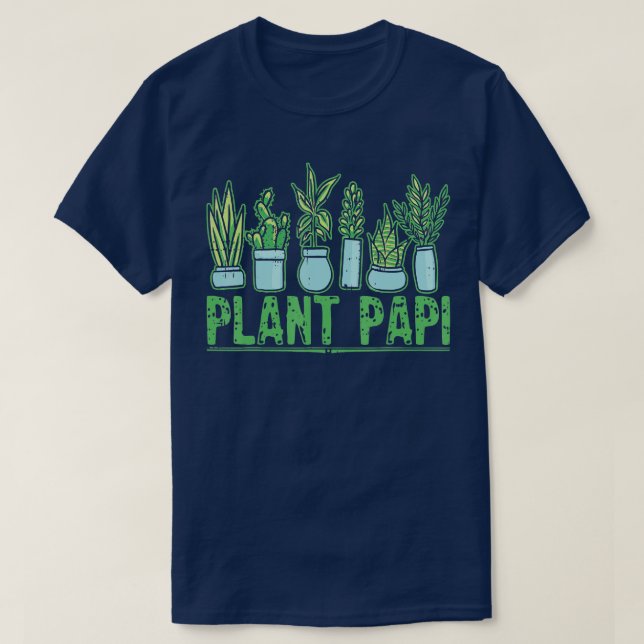 Pflanze Papi Daddy Vatergartenvater T-Shirt (Design vorne)