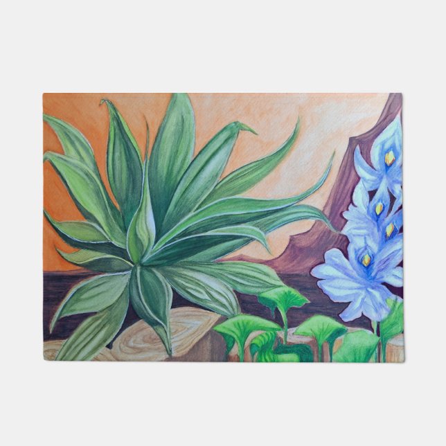 Pflanze Party Fußmatte (Vorderseite)