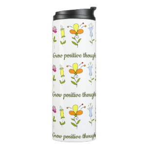 Pflanze positive Gedankenblumen Thermosbecher