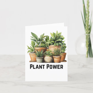 Pflanze Power Botanische Grüße Karte