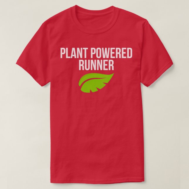 Pflanze Powered Läufer Vegan Trail Marathon Laufen T-Shirt (Design vorne)