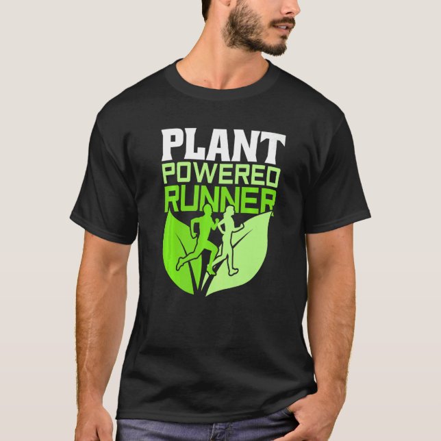 Pflanze Powered Runner T-Shirt (Vorderseite)