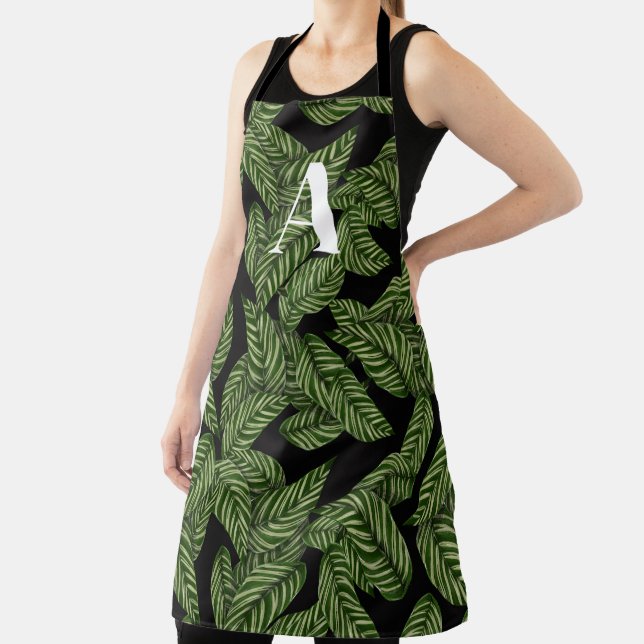 Pflanze Print Monogram Schürze (InSitu)