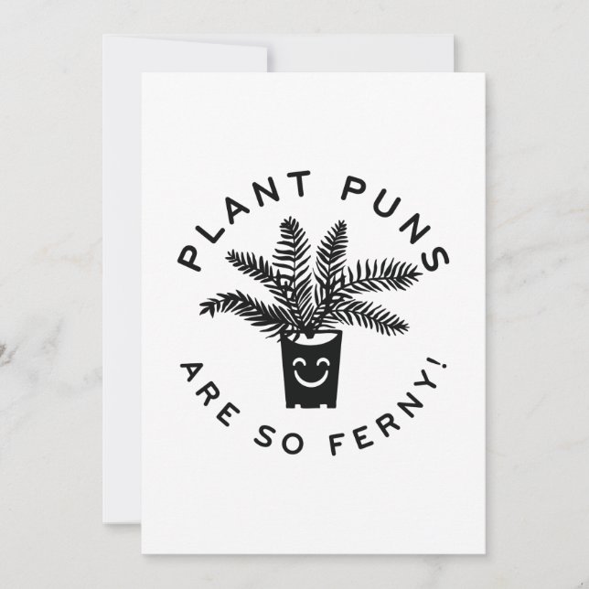 Pflanze Puns sind so flink. Dankeskarte (Vorderseite)