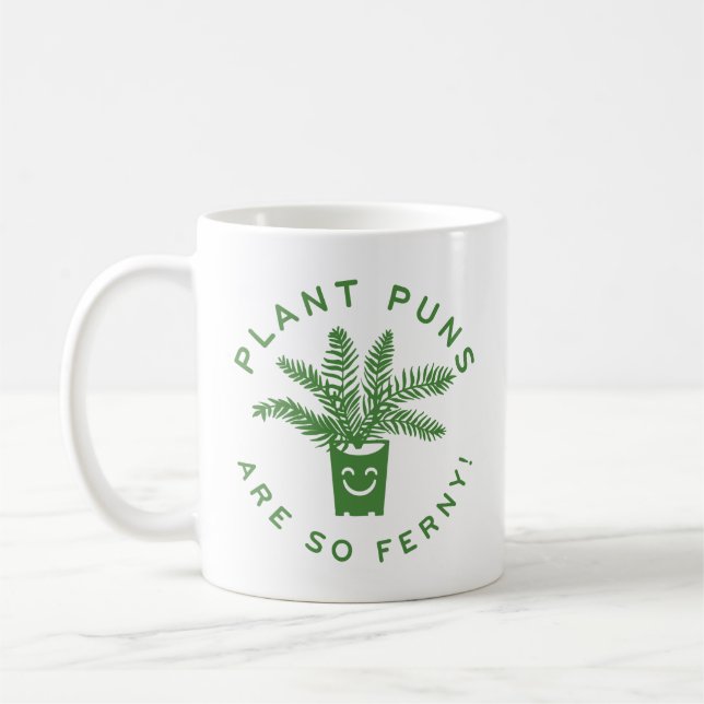 Pflanze Puns sind so flink. Kaffeetasse (Links)