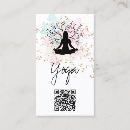 *~* Pflanze QR AP33 Rainbow Spiritueller Yoga Visitenkarte
