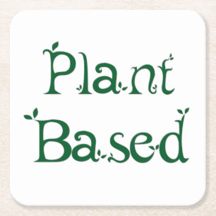 Pflanze Rechteckiger Pappuntersetzer