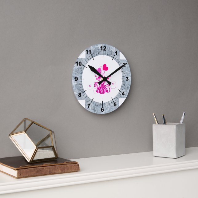 Pflanze Runde Wanduhr (Büro)
