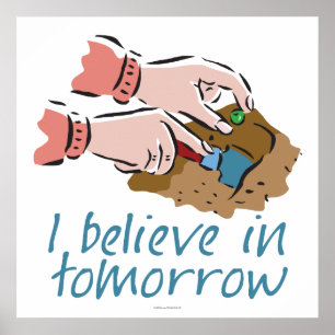 Pflanze Saatgartenbau Poster