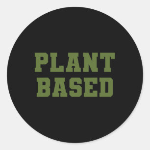 Pflanze Sed Diet Dino Vegan Vegetarische Landschaf Runder Aufkleber