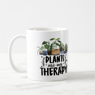 Pflanze sind meine Therapiehäuser Kaffeetasse