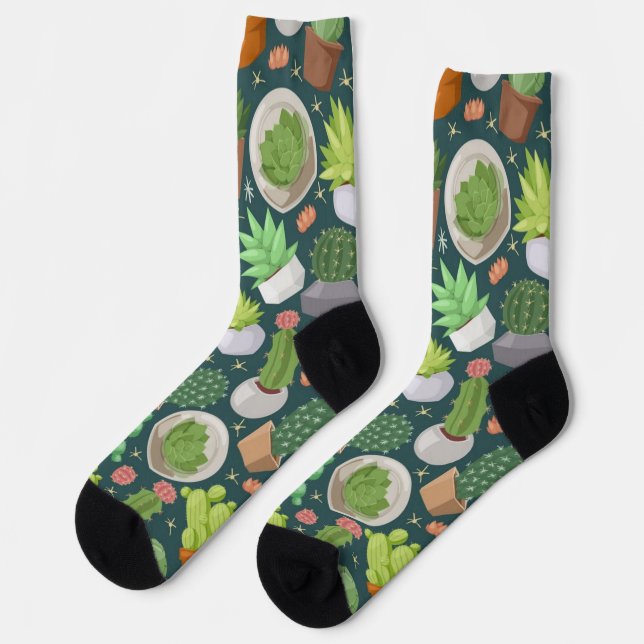 Pflanze Socken (Linkes Detail)