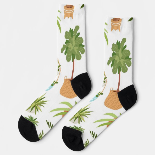 Pflanze Socken (Linkes Detail)