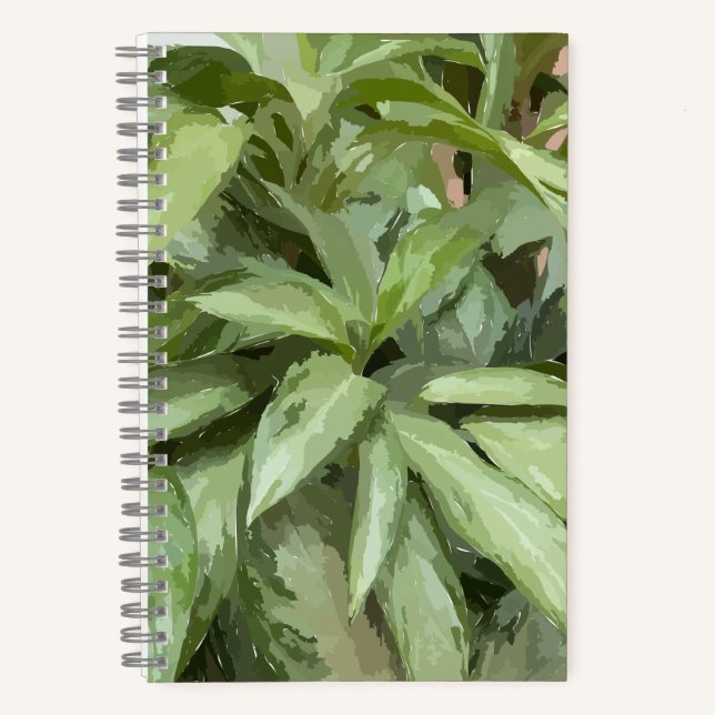 Pflanze Spiral Sketchbook Notizbuch (Vorderseite)