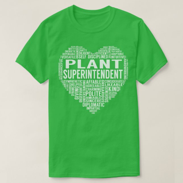 Pflanze Superintendent Heart T-Shirt (Design vorne)