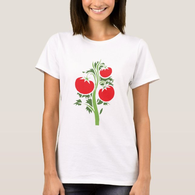 Pflanze Tomate Riesige Früchte Gemüserot T-Shirt (Vorderseite)