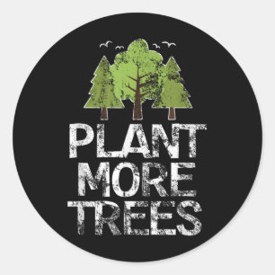 Pflanze Tree Hugger Earth Day Arbor Day Runder Aufkleber